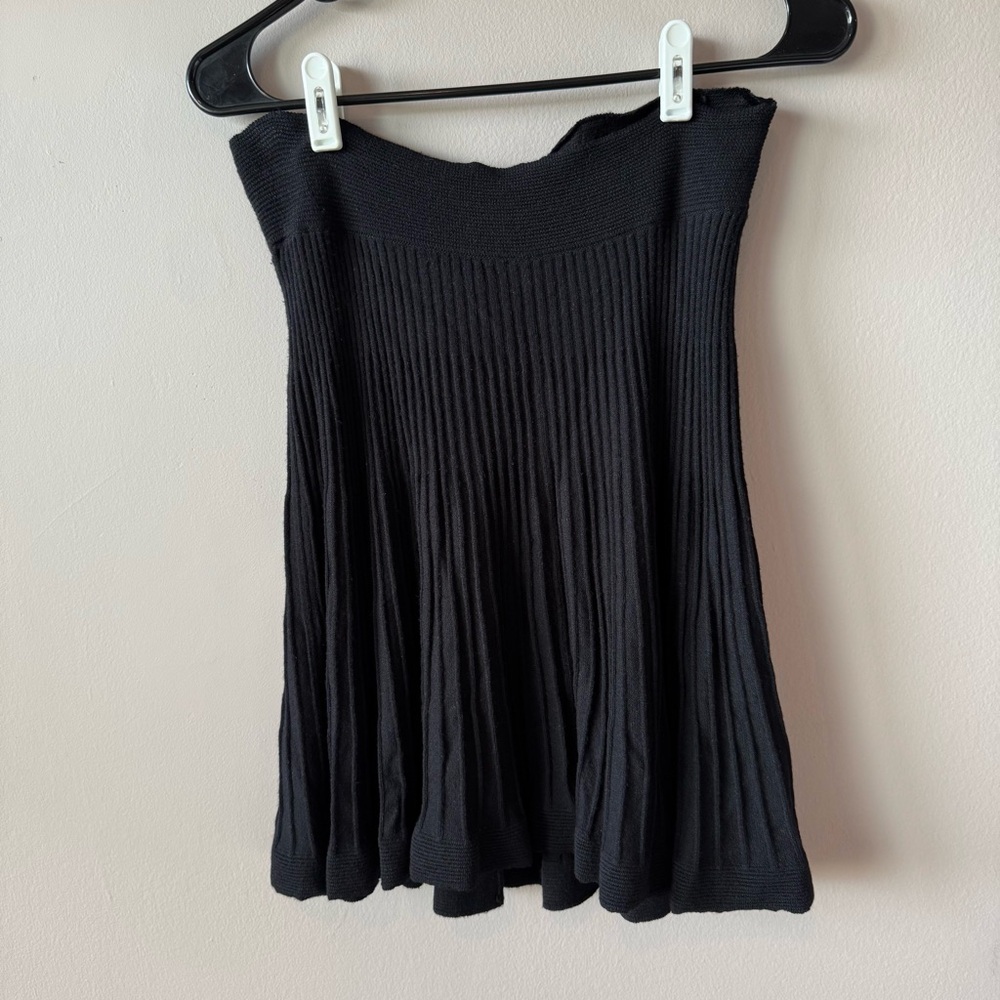 Rebecca Taylor Women’s Black Pleated Stretch Skirt Size Medium